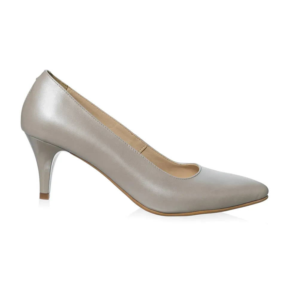 Catinca Shoes A19 BS pantofi dama bej piele naturala