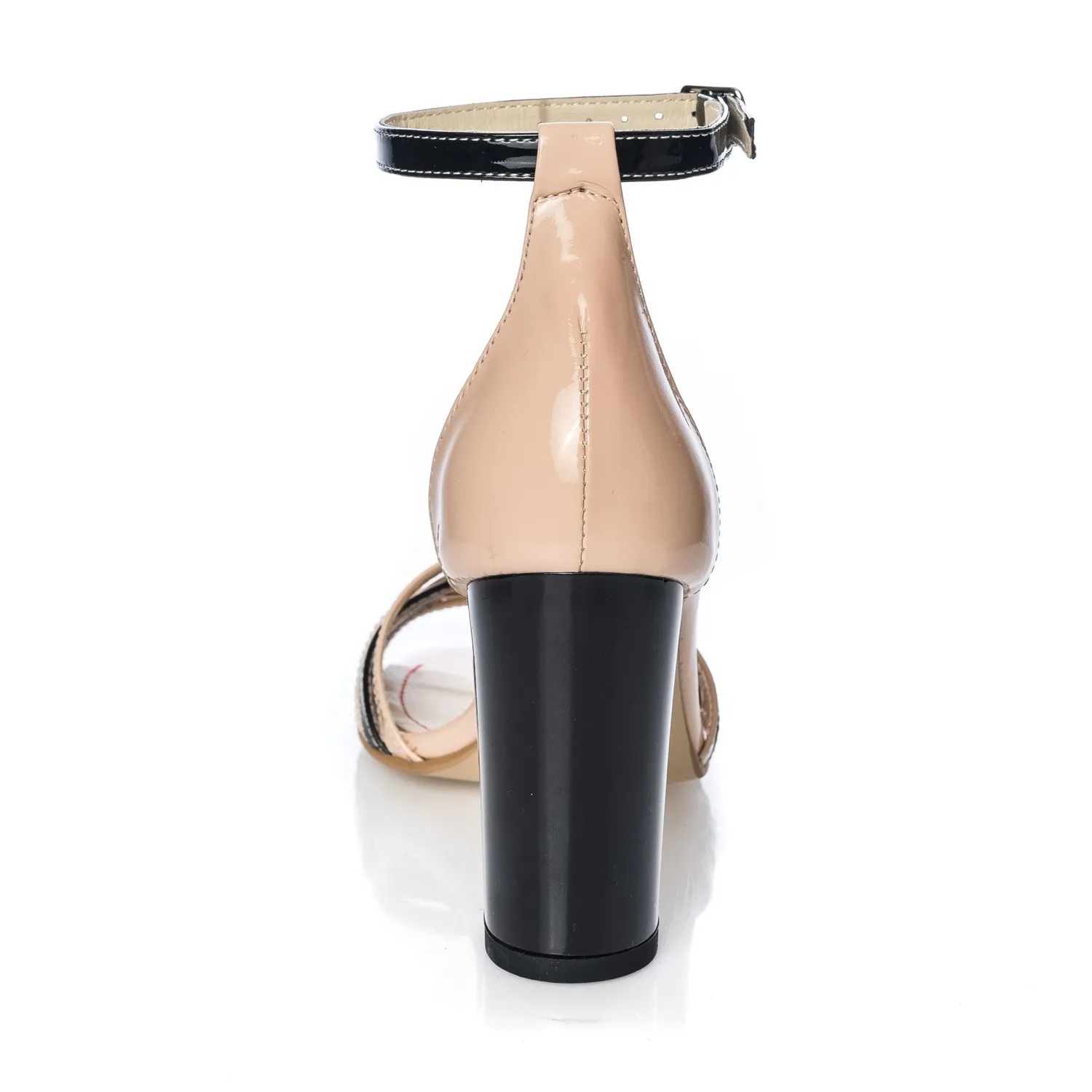 Catinca Shoes S6 LNNL sandale dama piele naturala nude negru