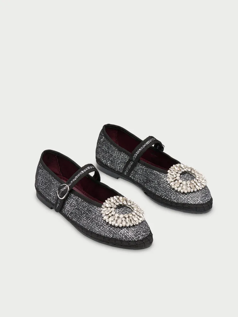 Flagelus Pierre Twinkle Grey balerini gri cristale