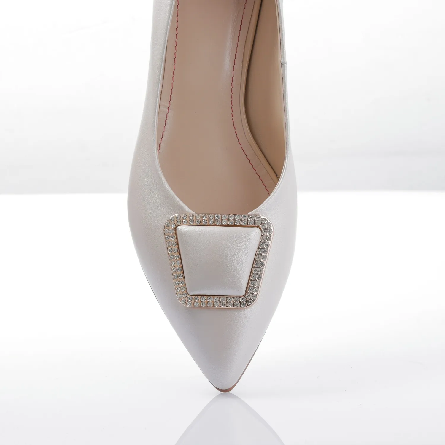 Catinca Shoes BL7 Bej balerini dama bej box piele naturala