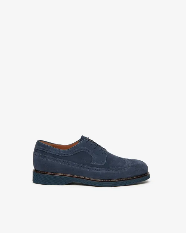 NeroGiardini pantofi derby barbati piele intoarsa