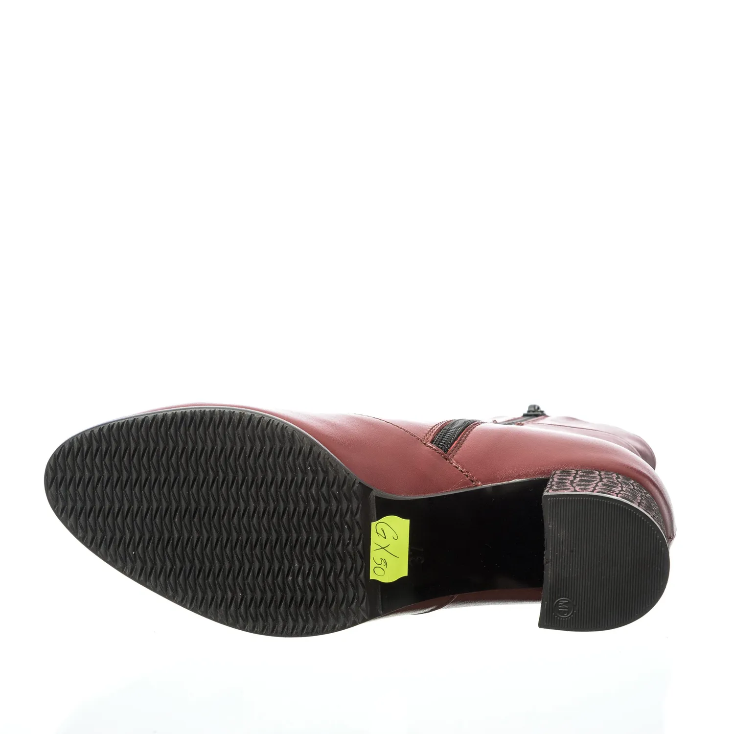 Catinca Shoes GX50 BOP ghete dama piele naturala bordo pietre