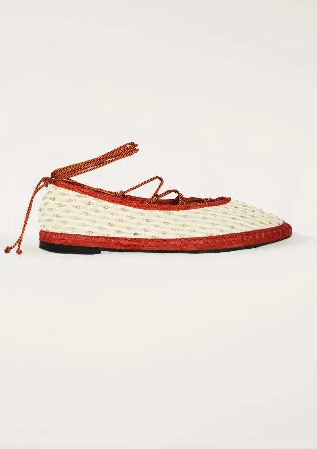 Flagelus Regency Mermaid Corse Red balerini bej