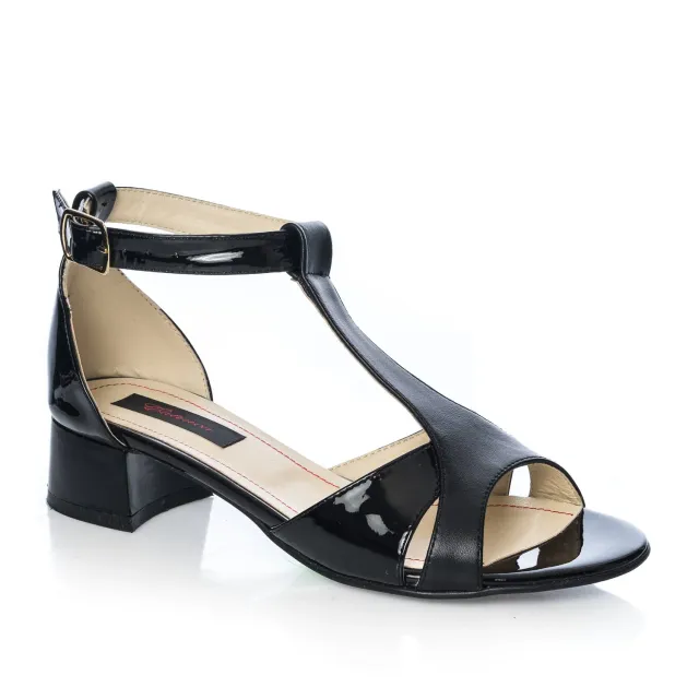 Catinca Shoes S1 NLNB sandale damă piele negru lac