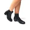 Catinca Shoes GX53 NBC ghete damă negru box-croco piele