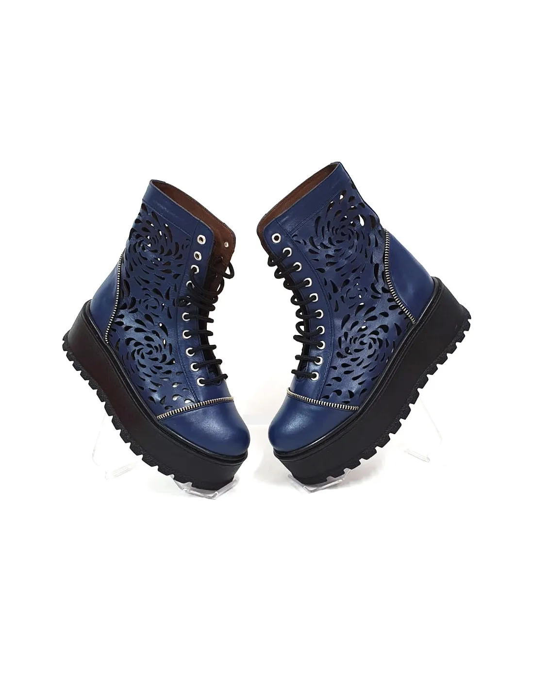 Catinca Shoes BV31 BB bocanci dama vara piele blue box