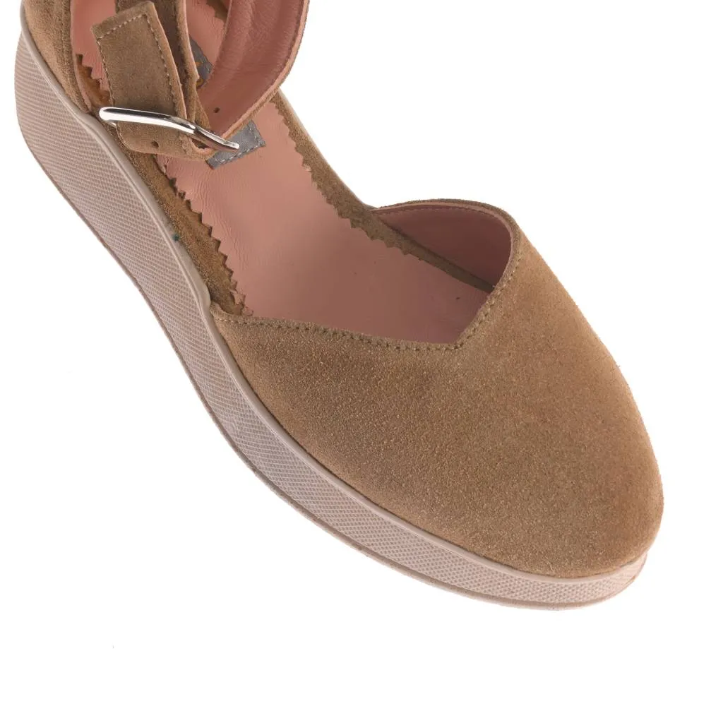 Ana Urbana Shoes New Orleans sandale maro platforma