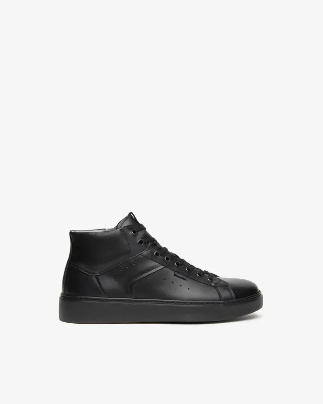 NeroGiardini sneakers bărbați piele high-top fermoar