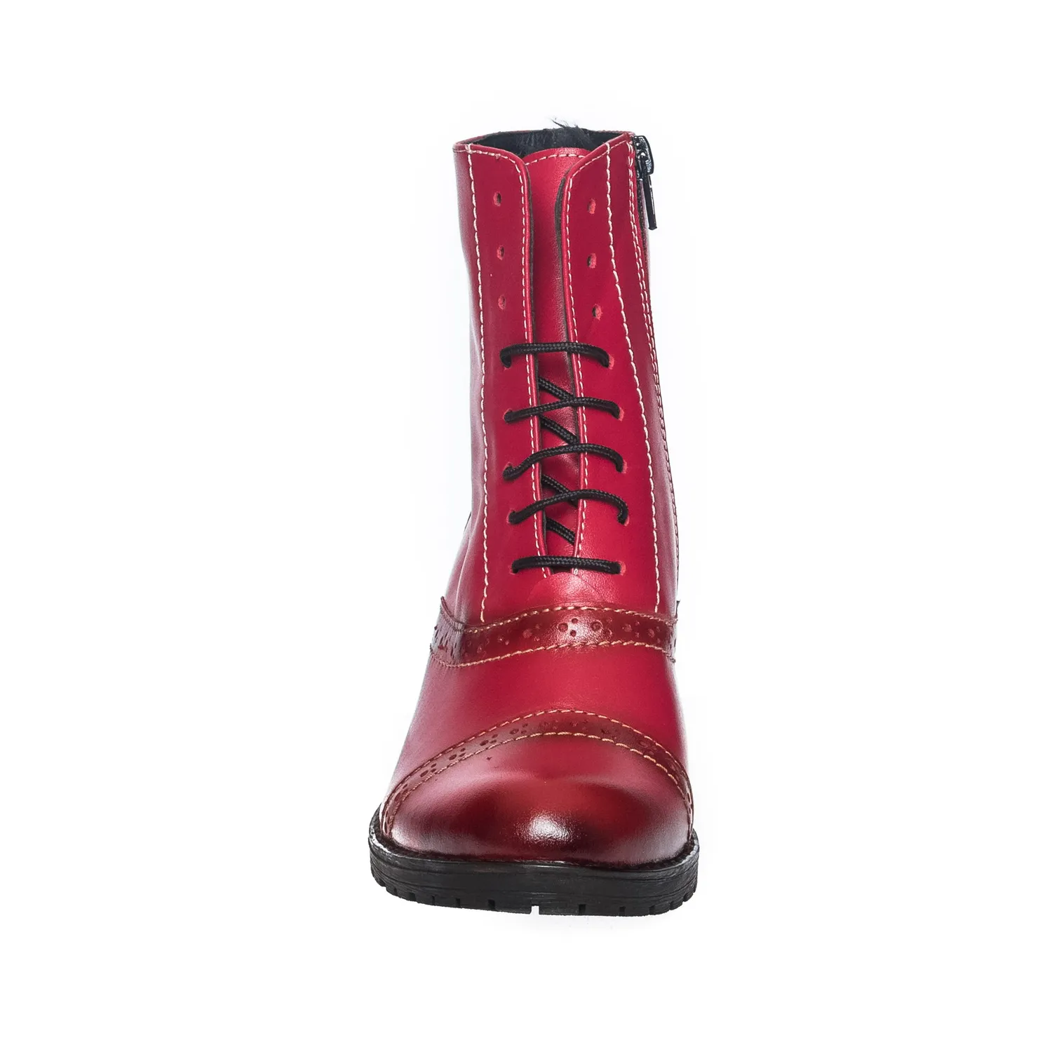 Catinca Shoes BC1 R ghete dama piele rosu