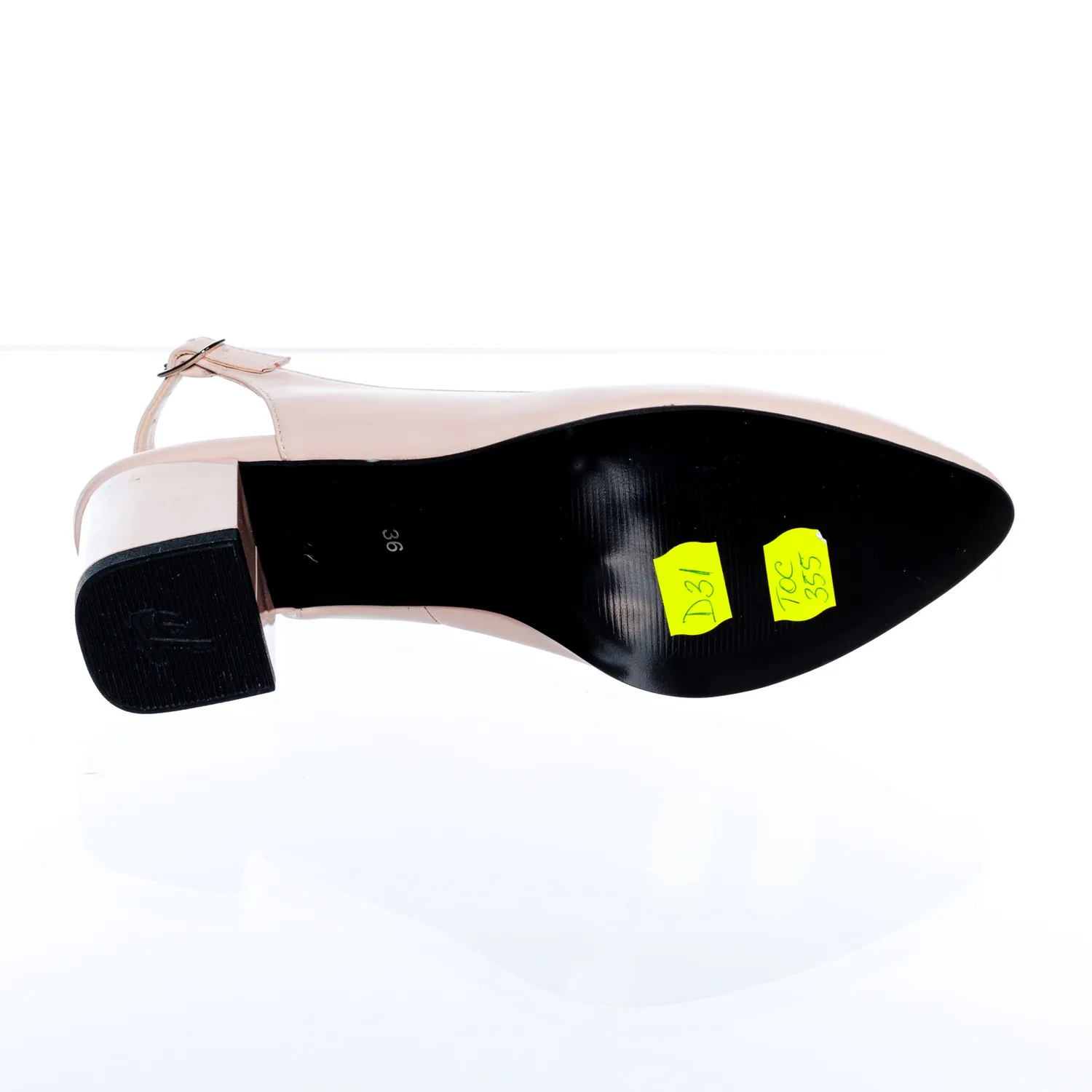 Catinca Shoes D31 NB sandale dama nude box piele naturala