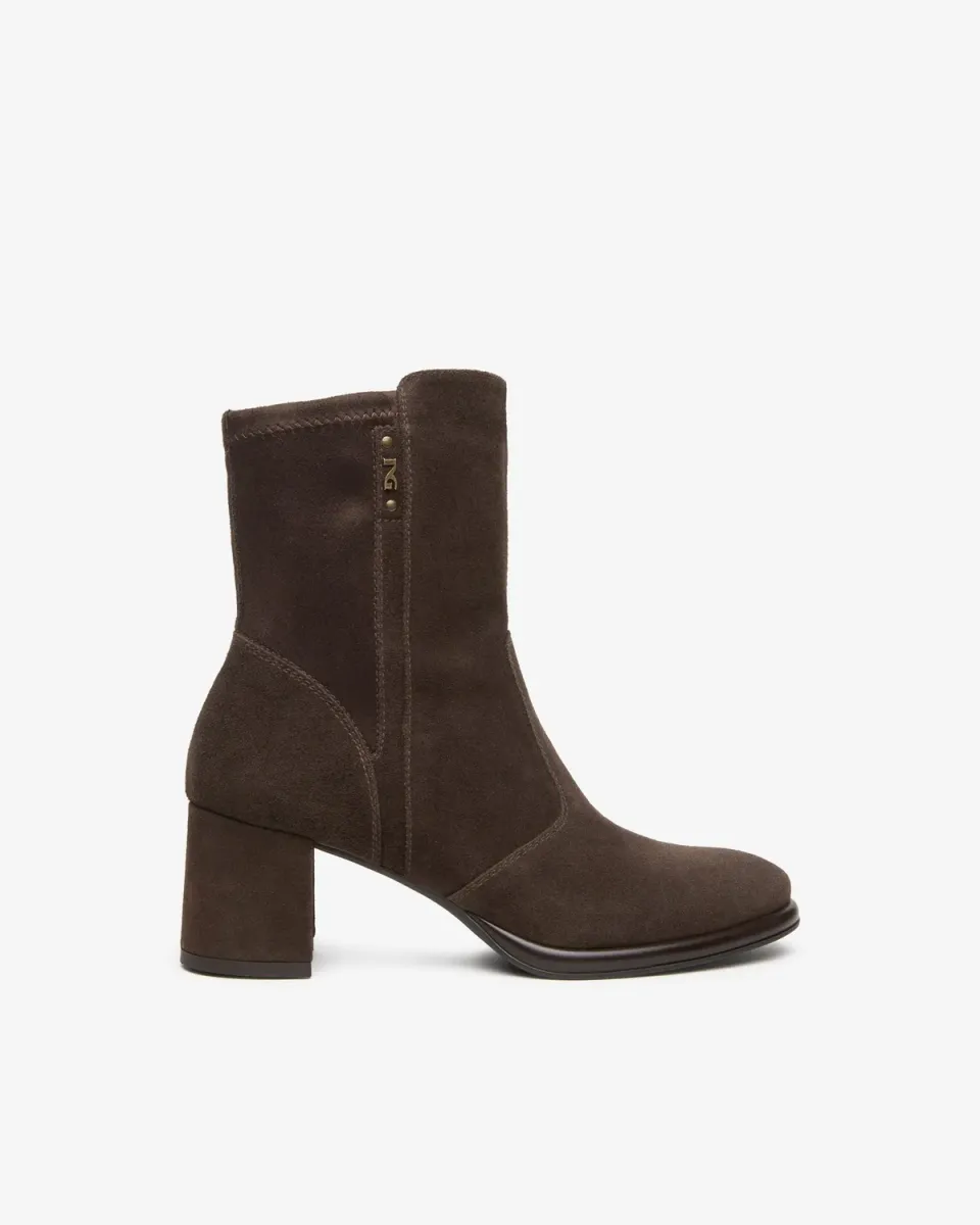 NeroGiardini botine dama piele toc bloc 6 cm