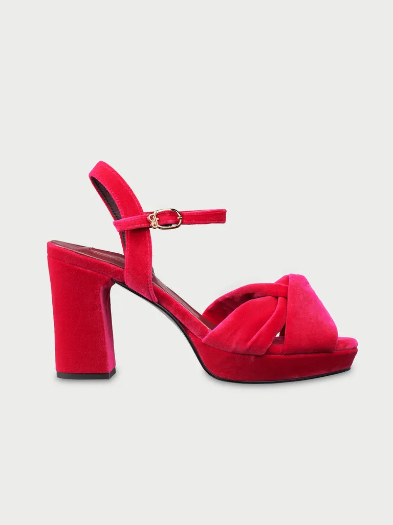 Flagelus Mushu Sandal Pink sandale roz toc 9 cm