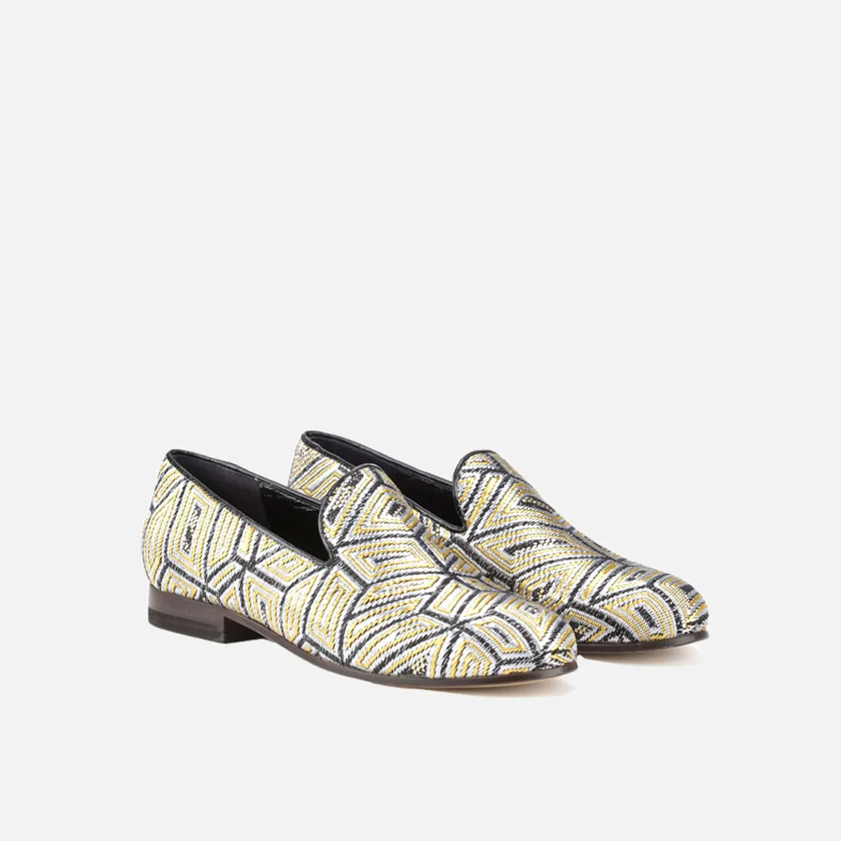 Cecilia Bringheli Positano pantofi slip-on aur-argintiu
