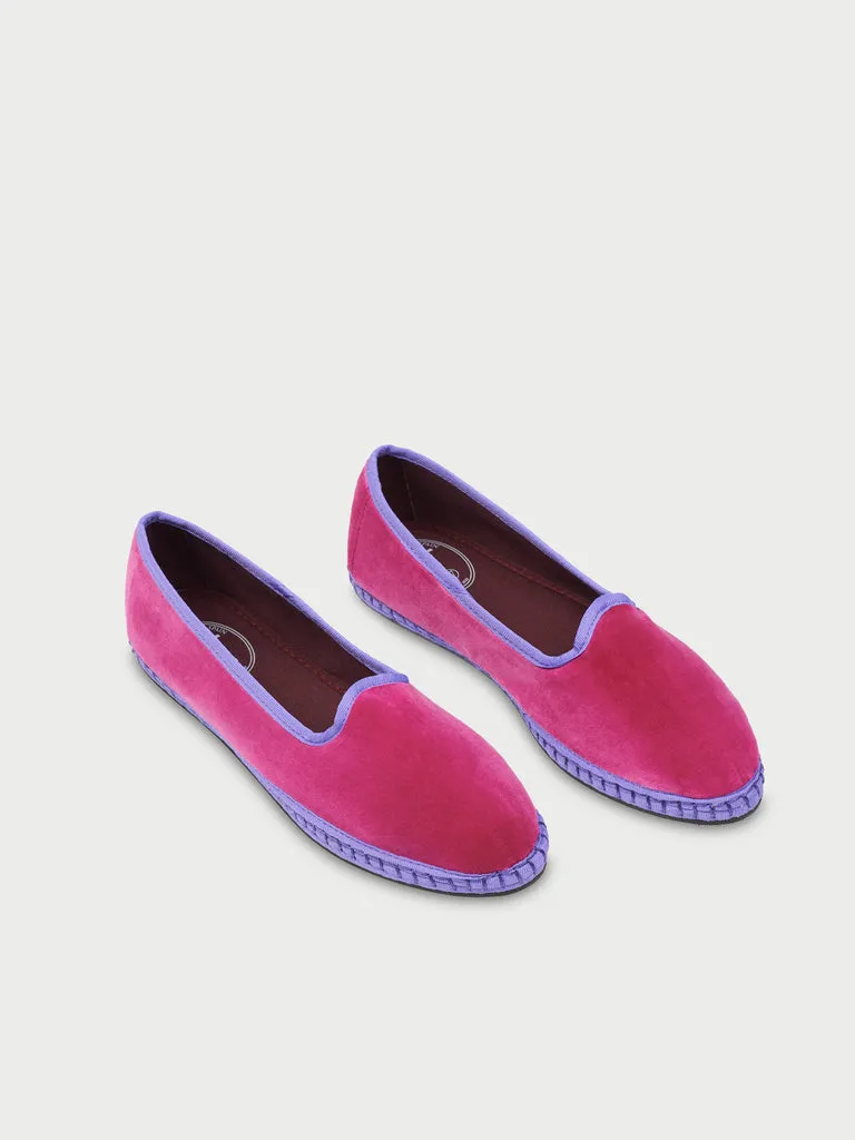 Flagelus Amber pantofi slip-on roz catifea