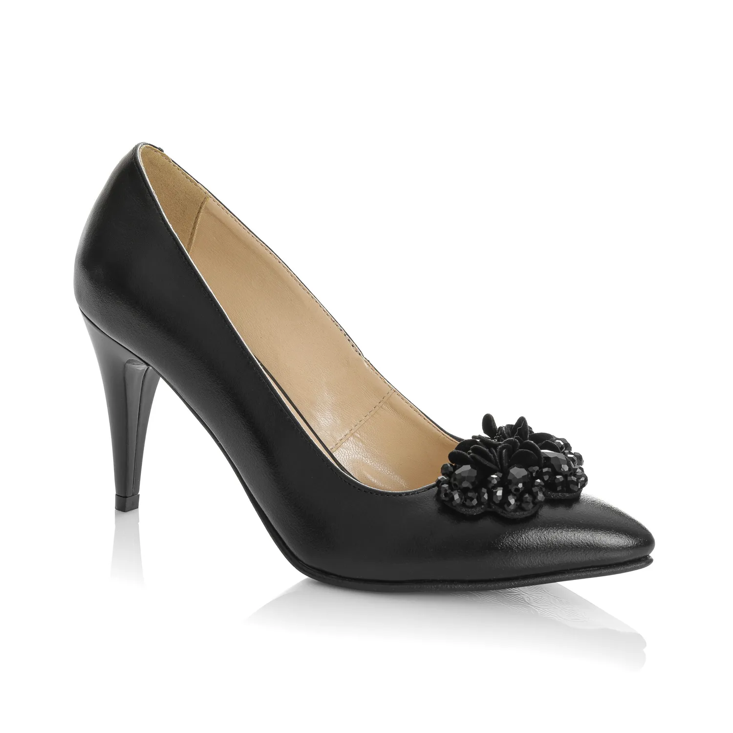 Catinca Shoes A58 N pantofi dama piele negru box
