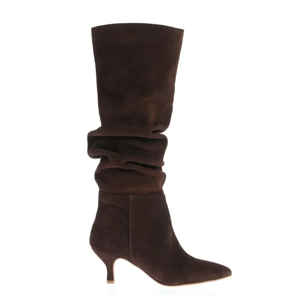 Ana Urbana Shoes Chicago cizme maro piele întoarsă