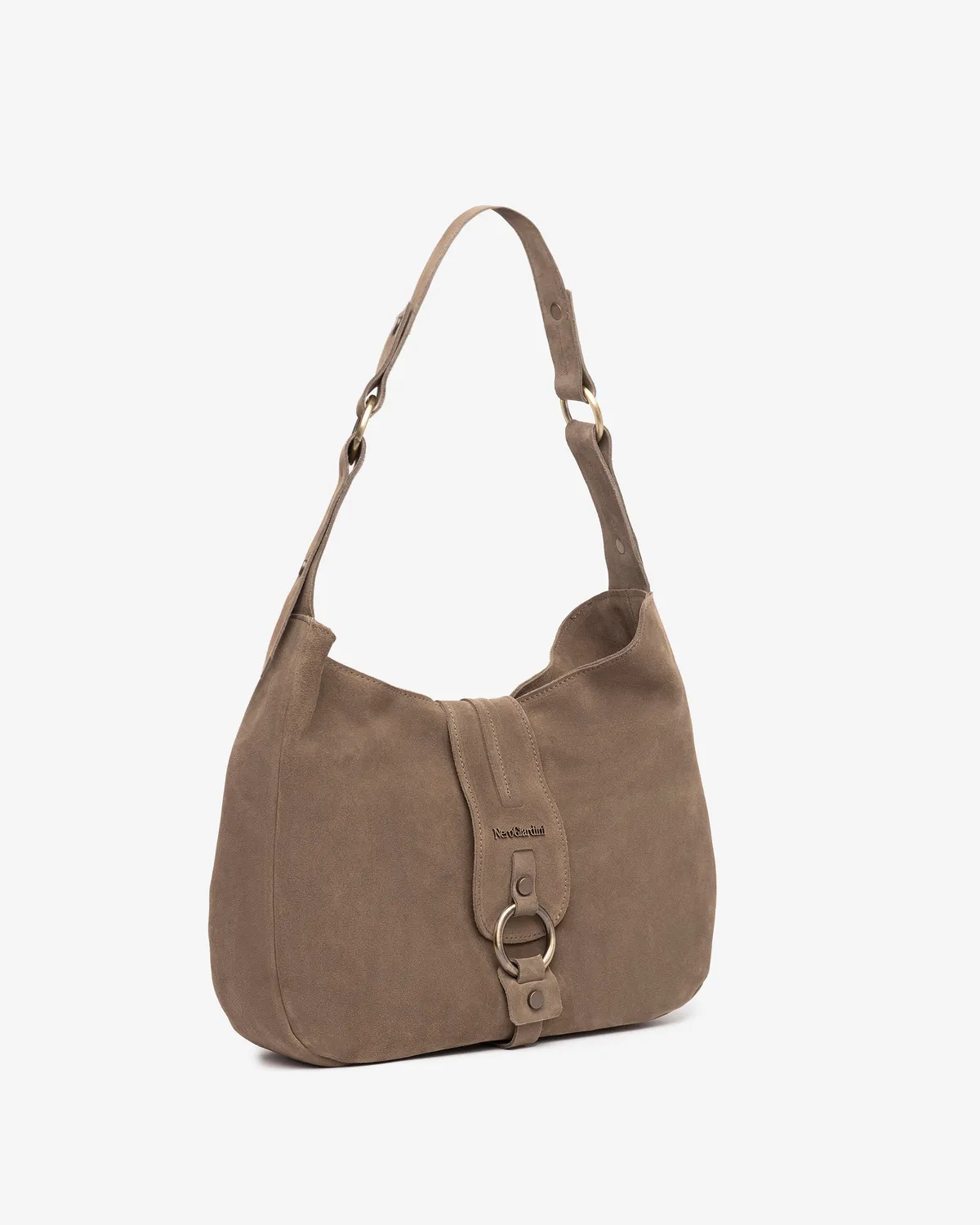 NeroGiardini geanta dama piele intoarsa hobo marime unica