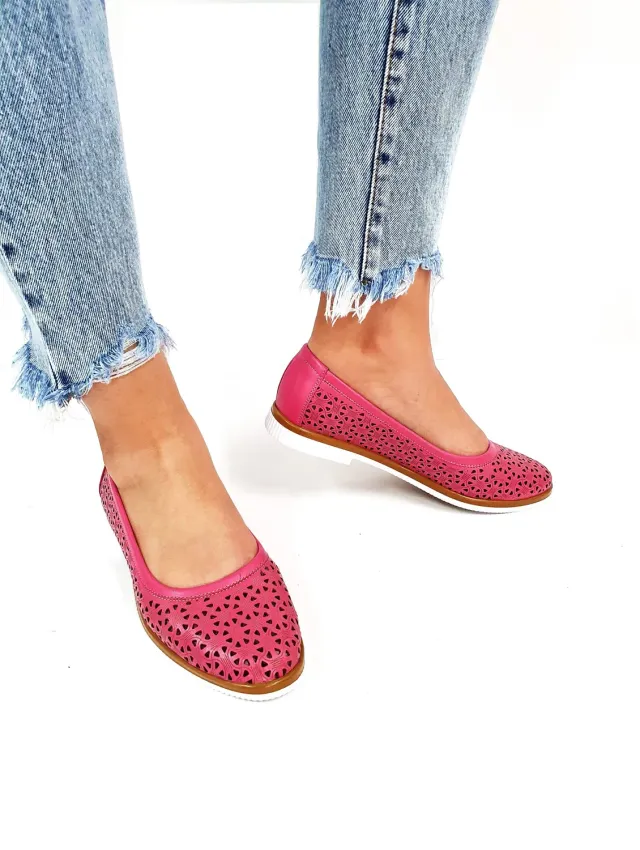 Catinca Shoes BL 4 R balerini dama piele roz