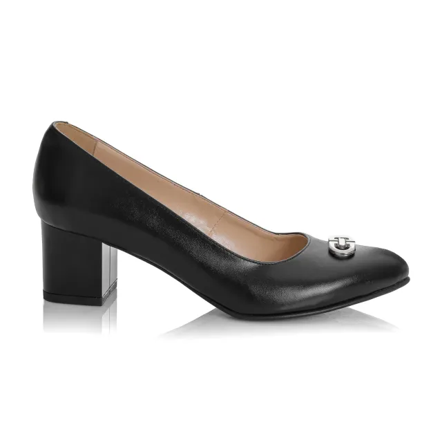 Catinca Shoes A47 N pantofi dama negri box piele