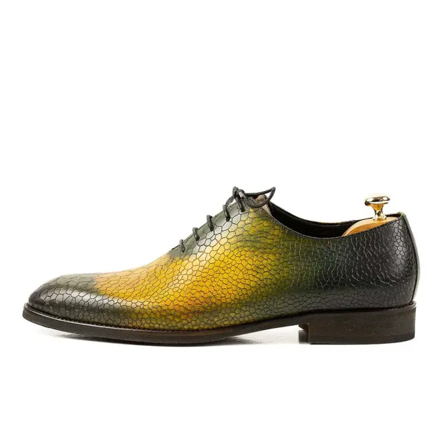Lucas Shoes Elegant 715 Yellow pantofi piele