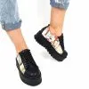 Catinca Shoes X3 NP pantofi dama negru pisici piele