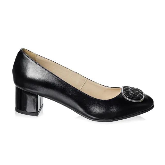 Catinca Shoes A21 NBN3D pantofi dama piele negru box