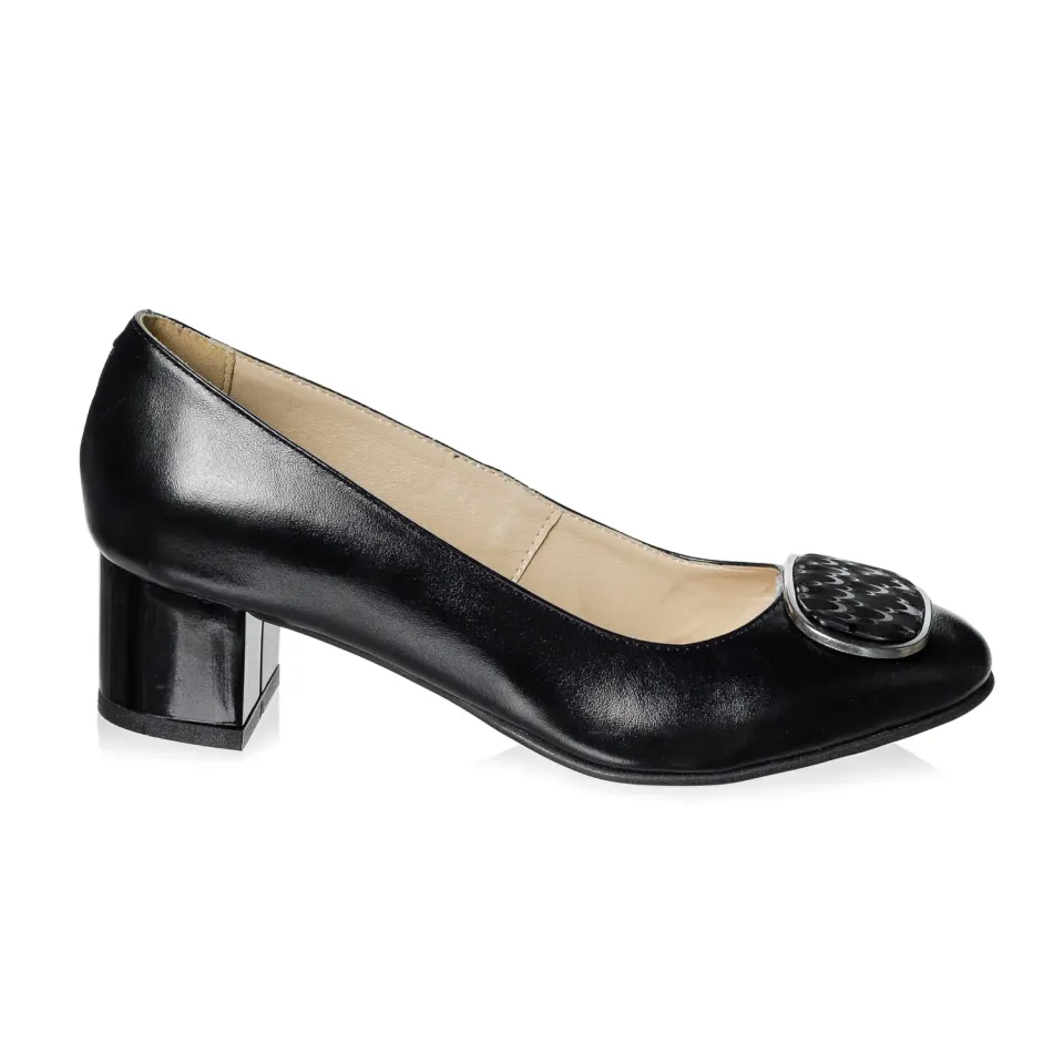 Catinca Shoes A21 NBN3D pantofi dama piele negru box