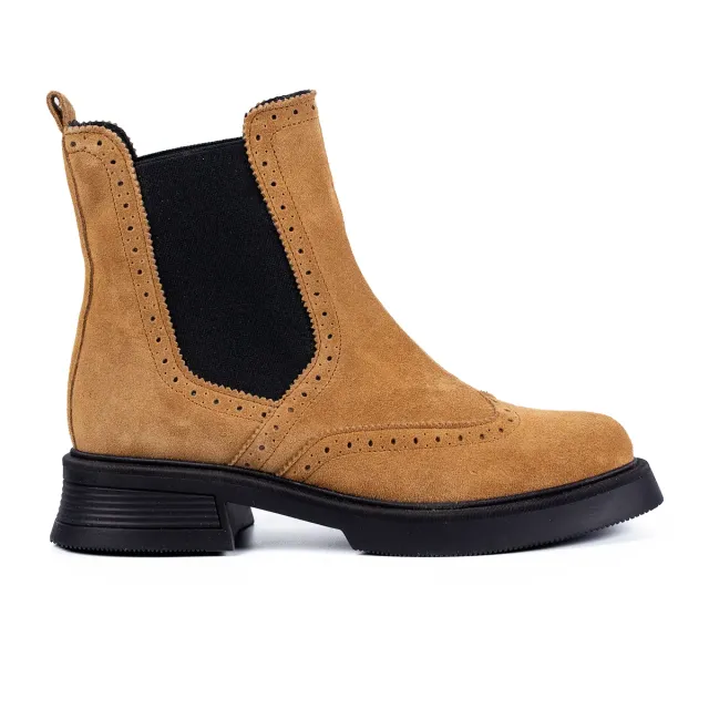 Lucas Shoes 400 Bej Velur ghete dama piele