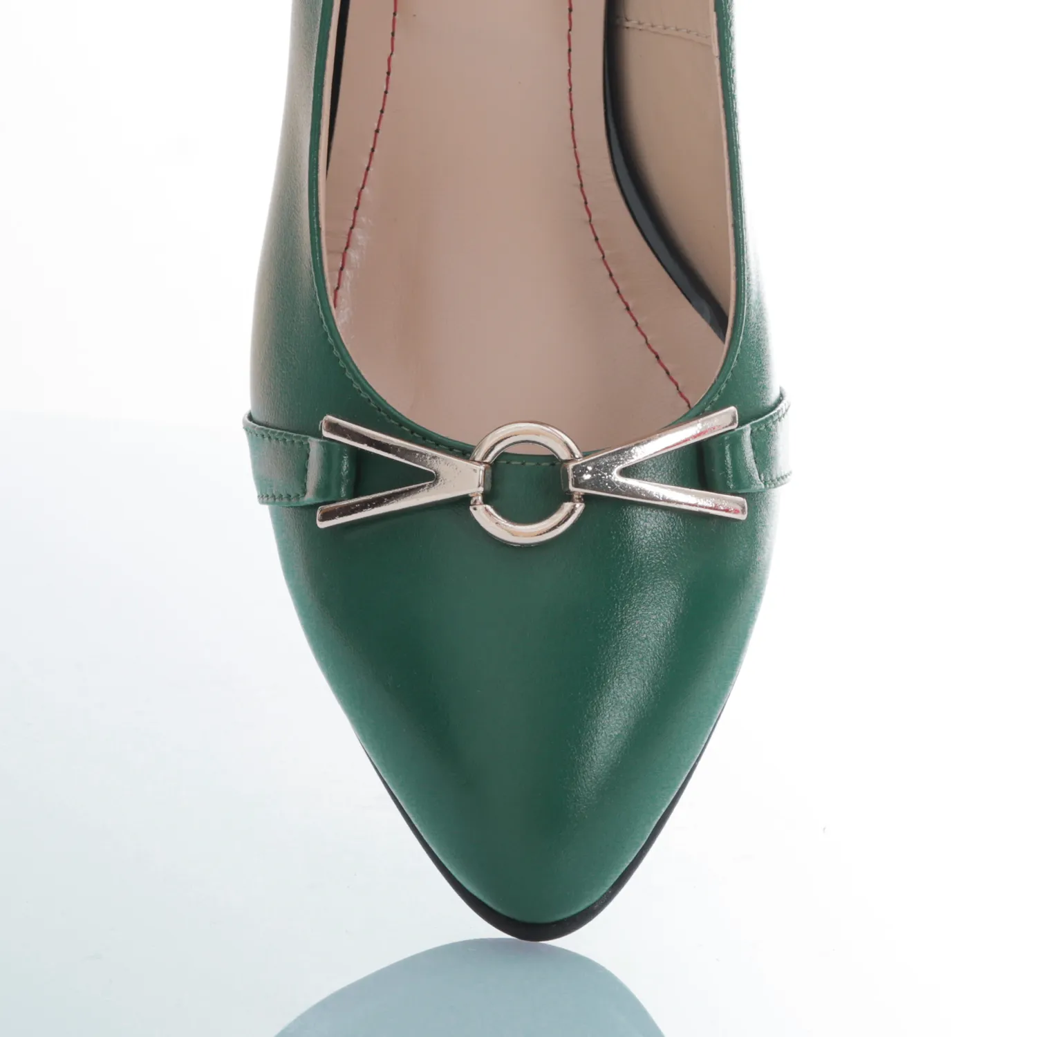 Catinca Shoes A44 VB pantofi dama verde box piele