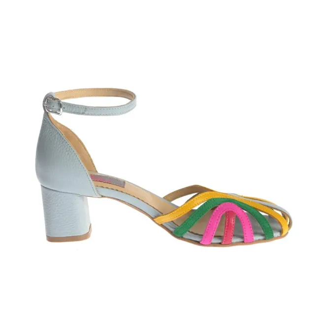 Ana Urbana New Orleans sandale piele multicolore