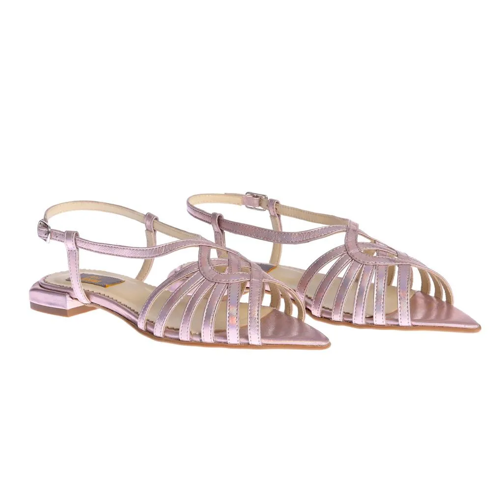 Ana Urbana Shoes Lima sandale argintii toc jos