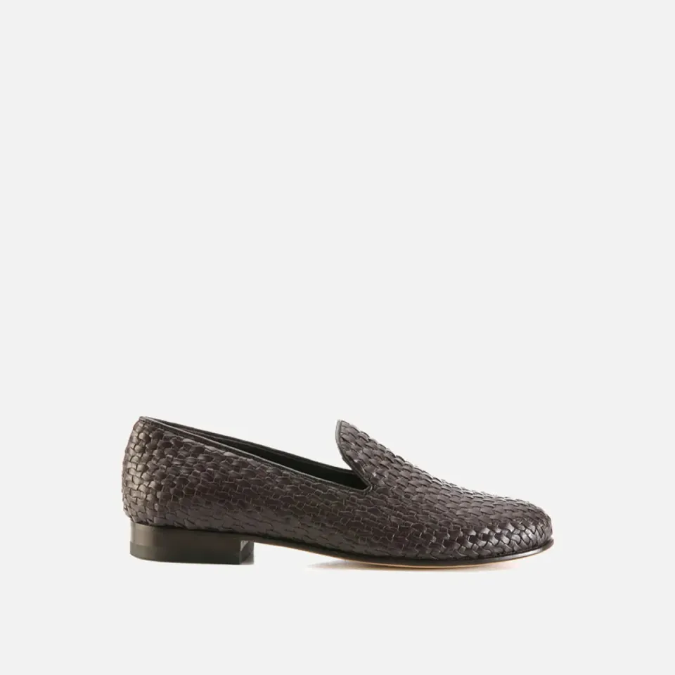 Cecilia Bringheli Positano pantofi eco piele impletita