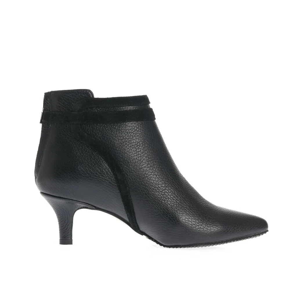 Ana Urbana Shoes Phoenix botine piele negre toc mic