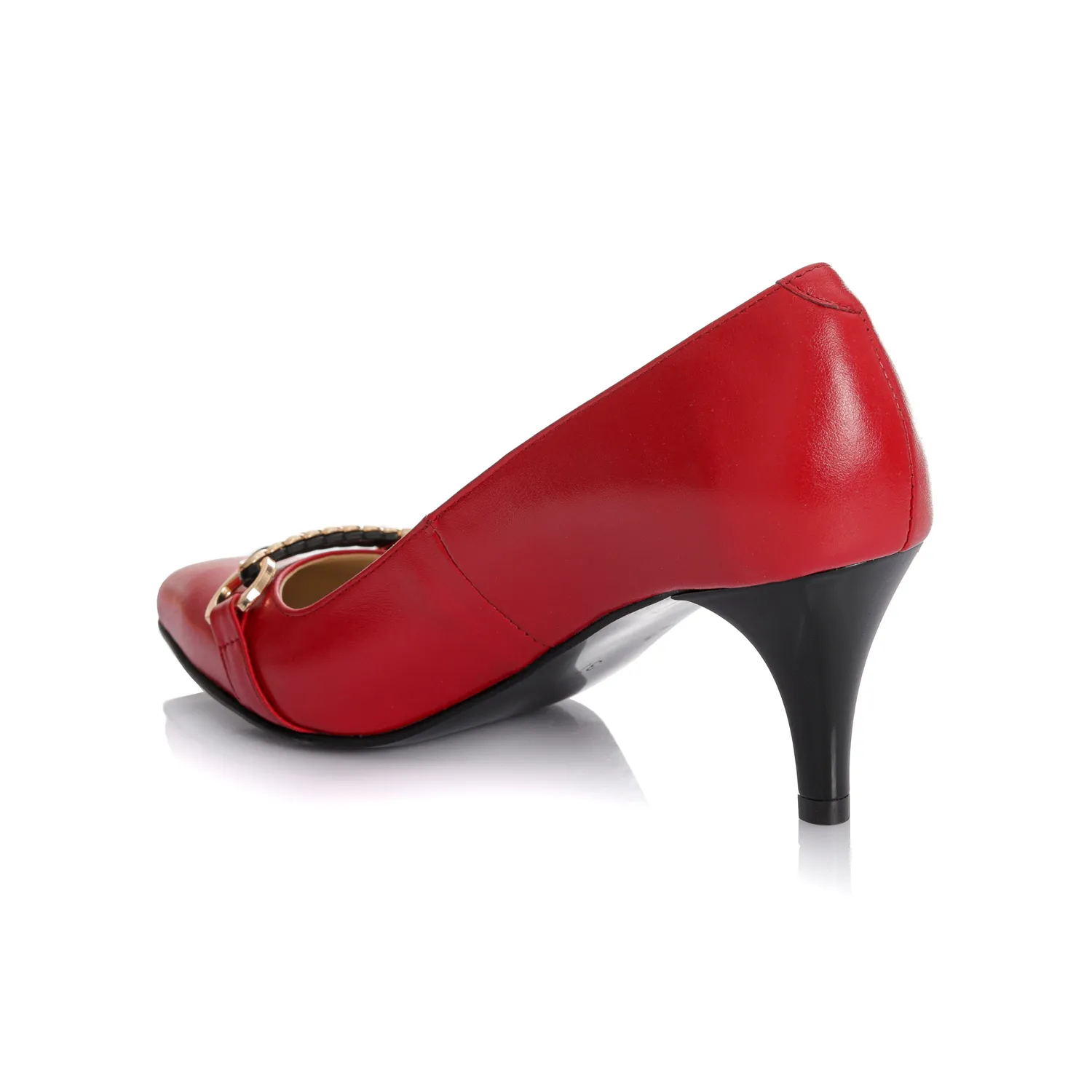 Catinca Shoes A52 RB pantofi piele naturala rosu box