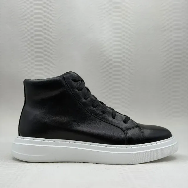 Lucas Shoes 855 A ghete negre piele iarna
