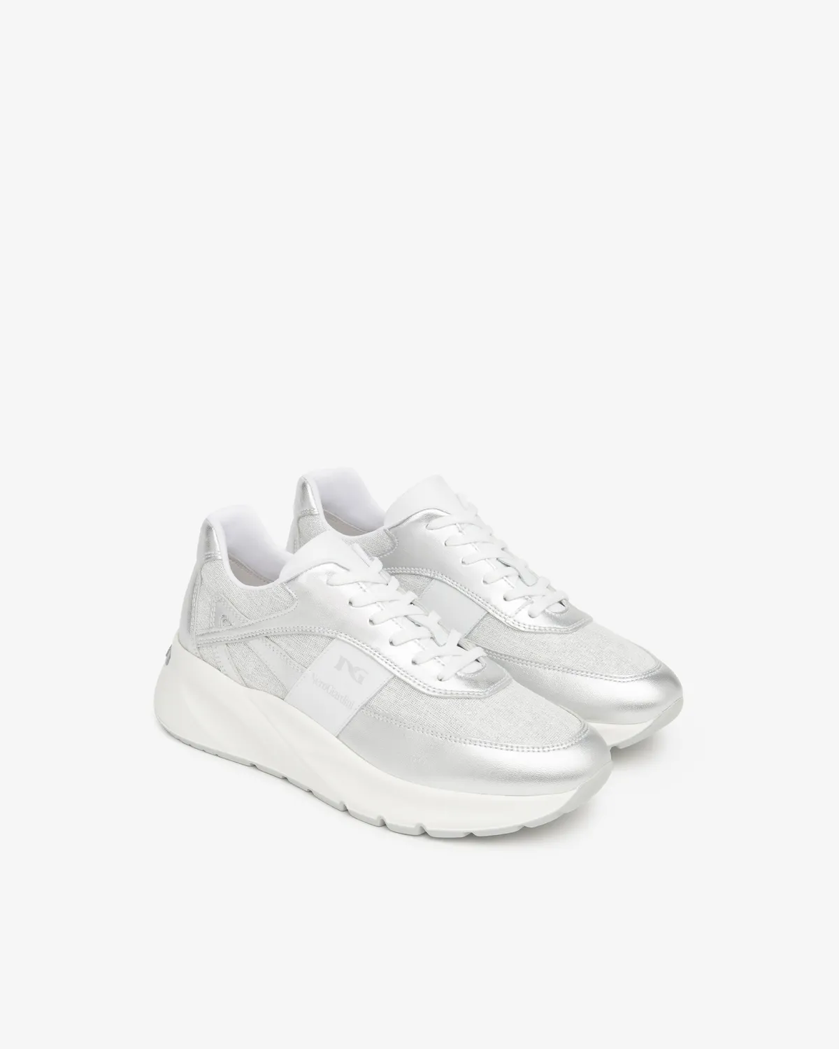 NeroGiardini sneakers damă piele întoarsă și textil