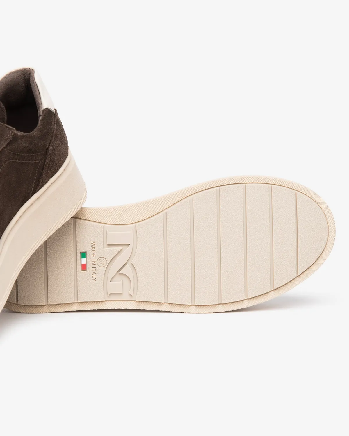 NeroGiardini sneakers dama piele intoarsa platforma 4 cm