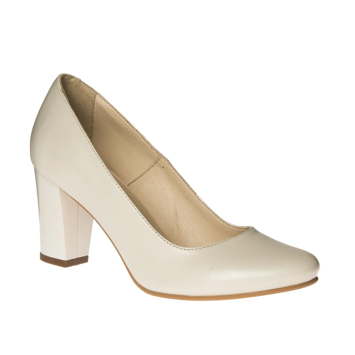 Catinca Shoes R4 BS pantofi dama piele bej sidef comozi