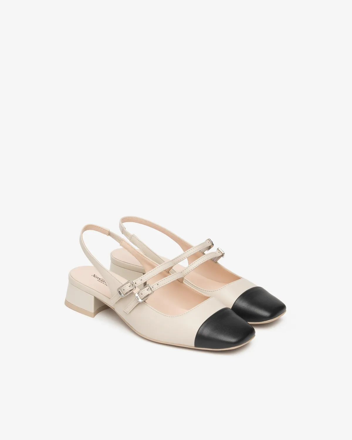 NeroGiardini pantofi slingback piele naturala dama vara