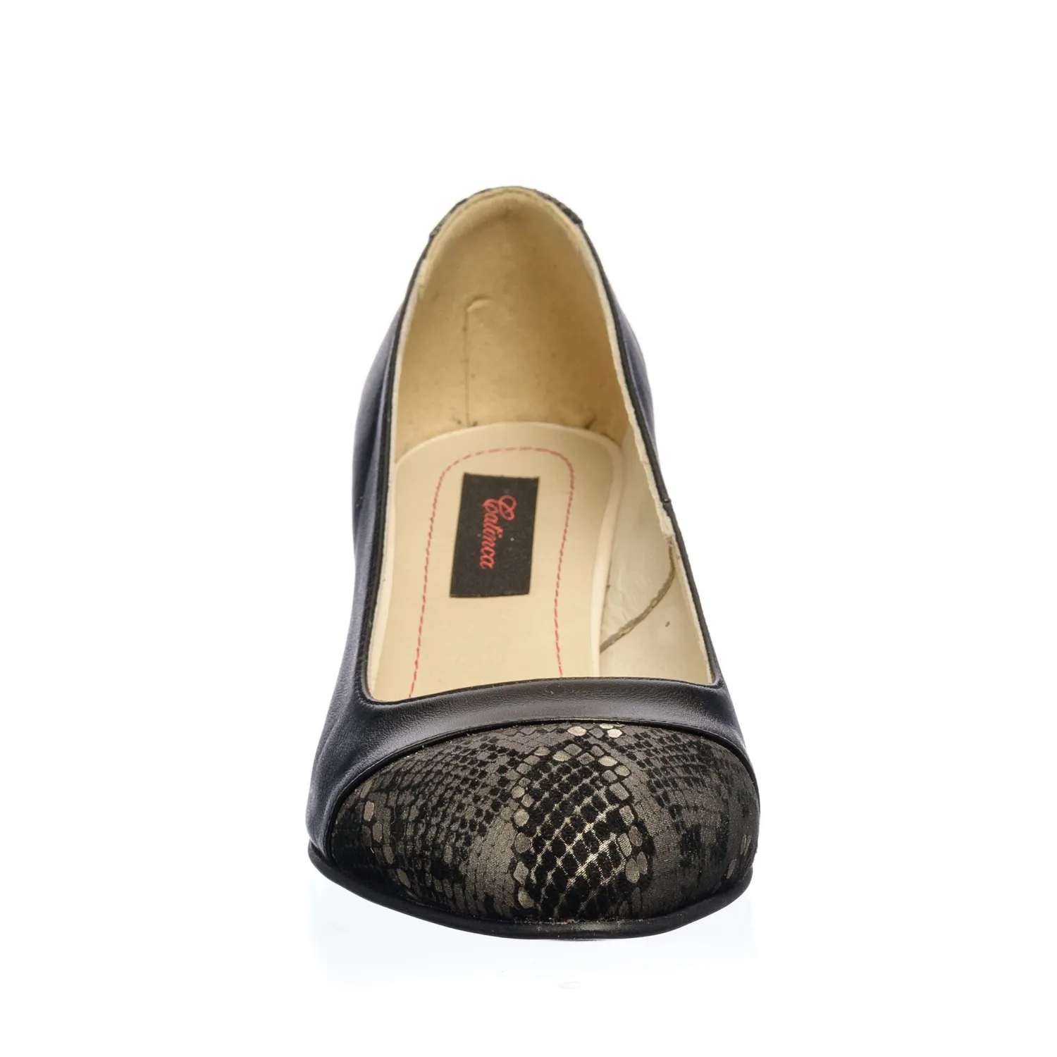 Catinca Shoes A5 NSN pantofi piele naturala sarpe negru