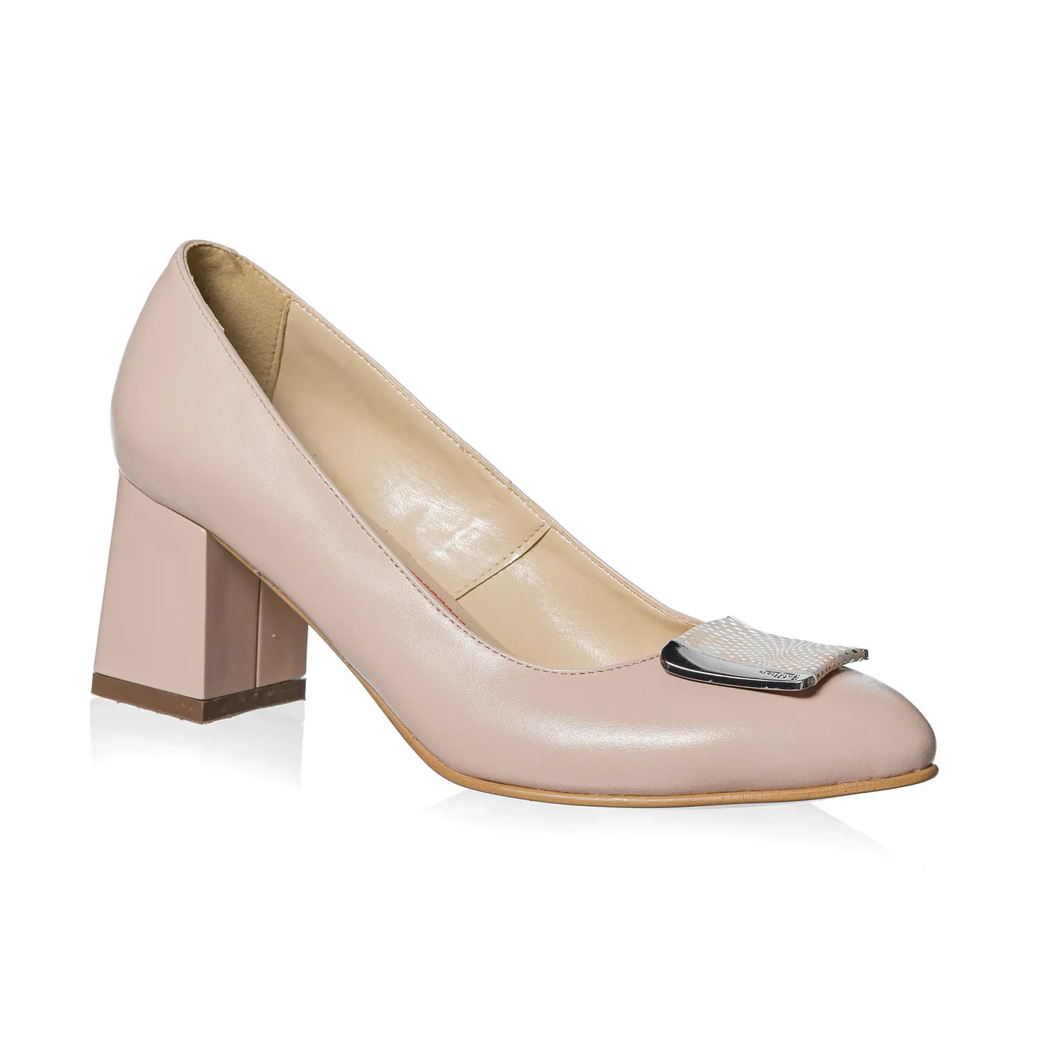 Catinca Shoes A38 N pantofi damă piele naturală nude box