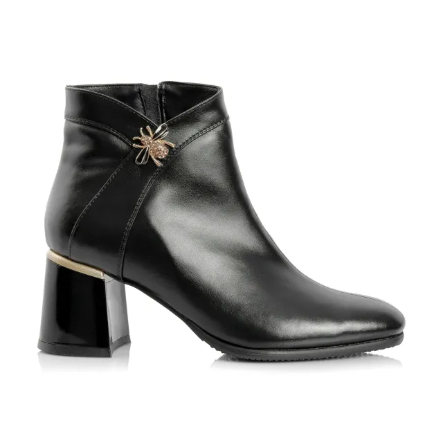 Catinca Shoes G441 NB ghete dama piele naturala negru box