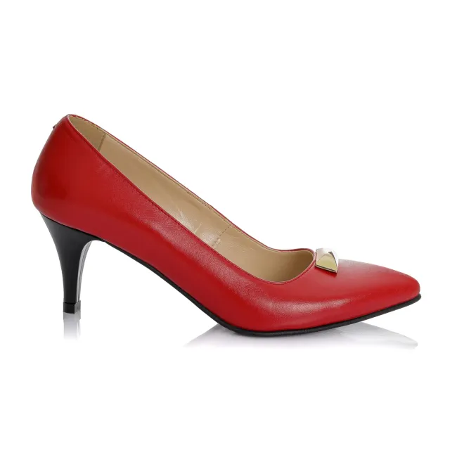 Catinca Shoes A51 RB pantofi dama piele rosie box