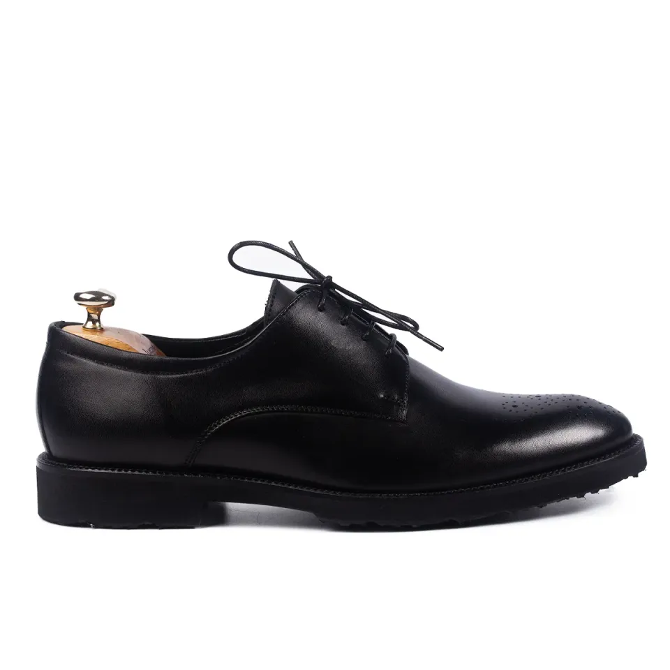 Lucas Shoes Elegant 346 F pantofi negri piele usoara