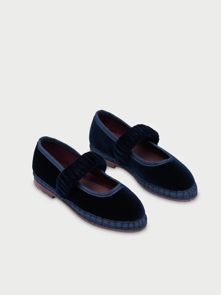 Flagelus Mafalda Molly Kids pantofi copii bleumarin catifea