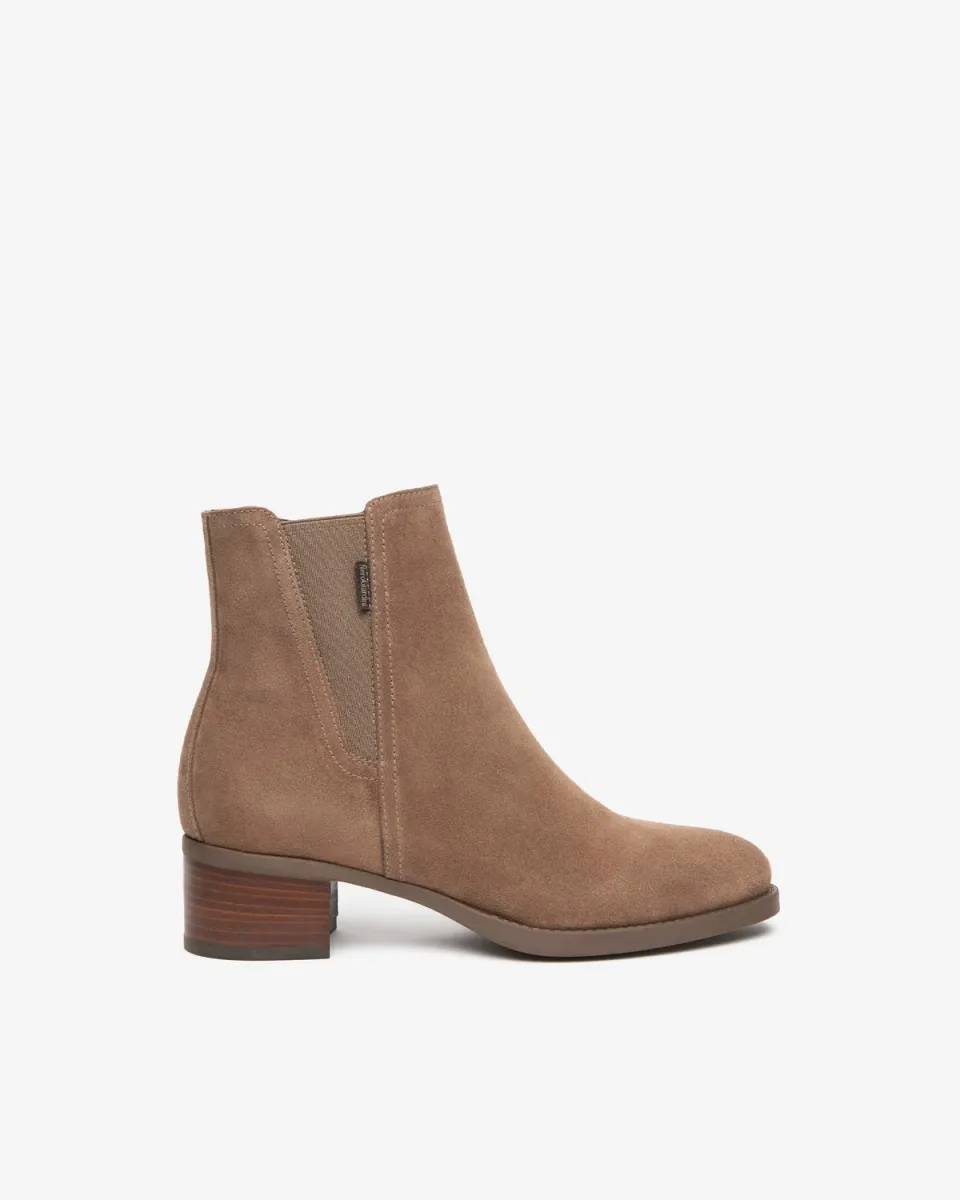 NeroGiardini ghete chelsea dama piele intoarsa toc 4cm