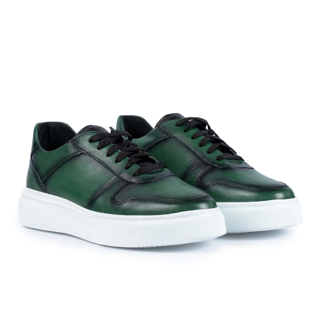 Lucas Shoes 515 sneakers barbati verzi piele