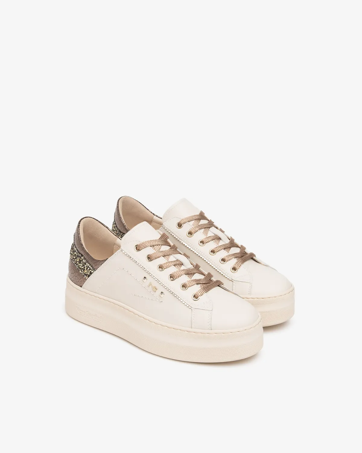 NeroGiardini sneakers piele dama platforma 45 mm