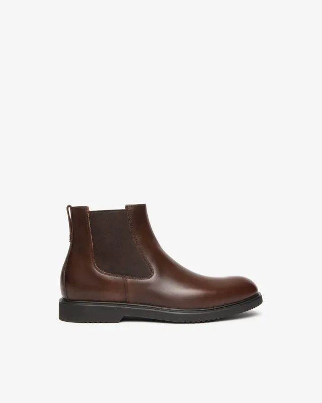 NeroGiardini Ghete Chelsea Barbati Piele cu Elastic