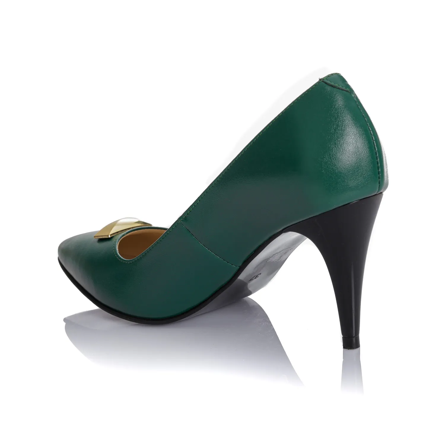 Catinca Shoes A51 VB pantofi piele naturala verde box